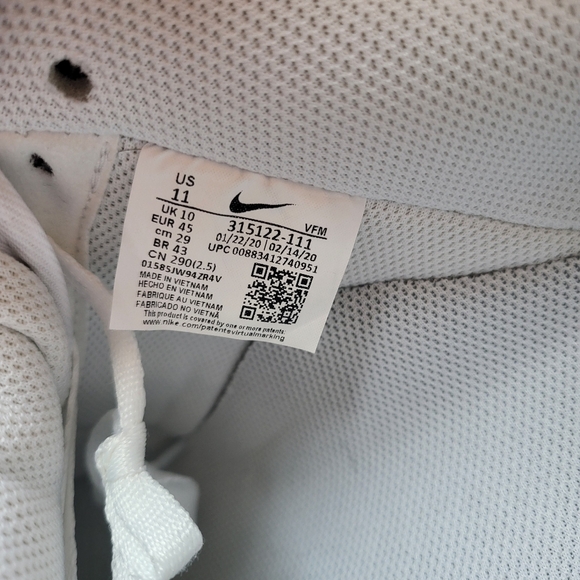 Nike white Air force men sneakers - Picture 5 of 7